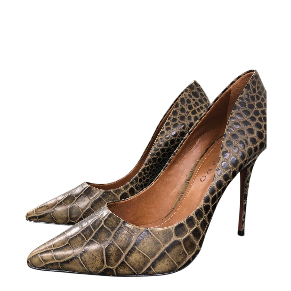 Tacón. de piel con textura 130301K