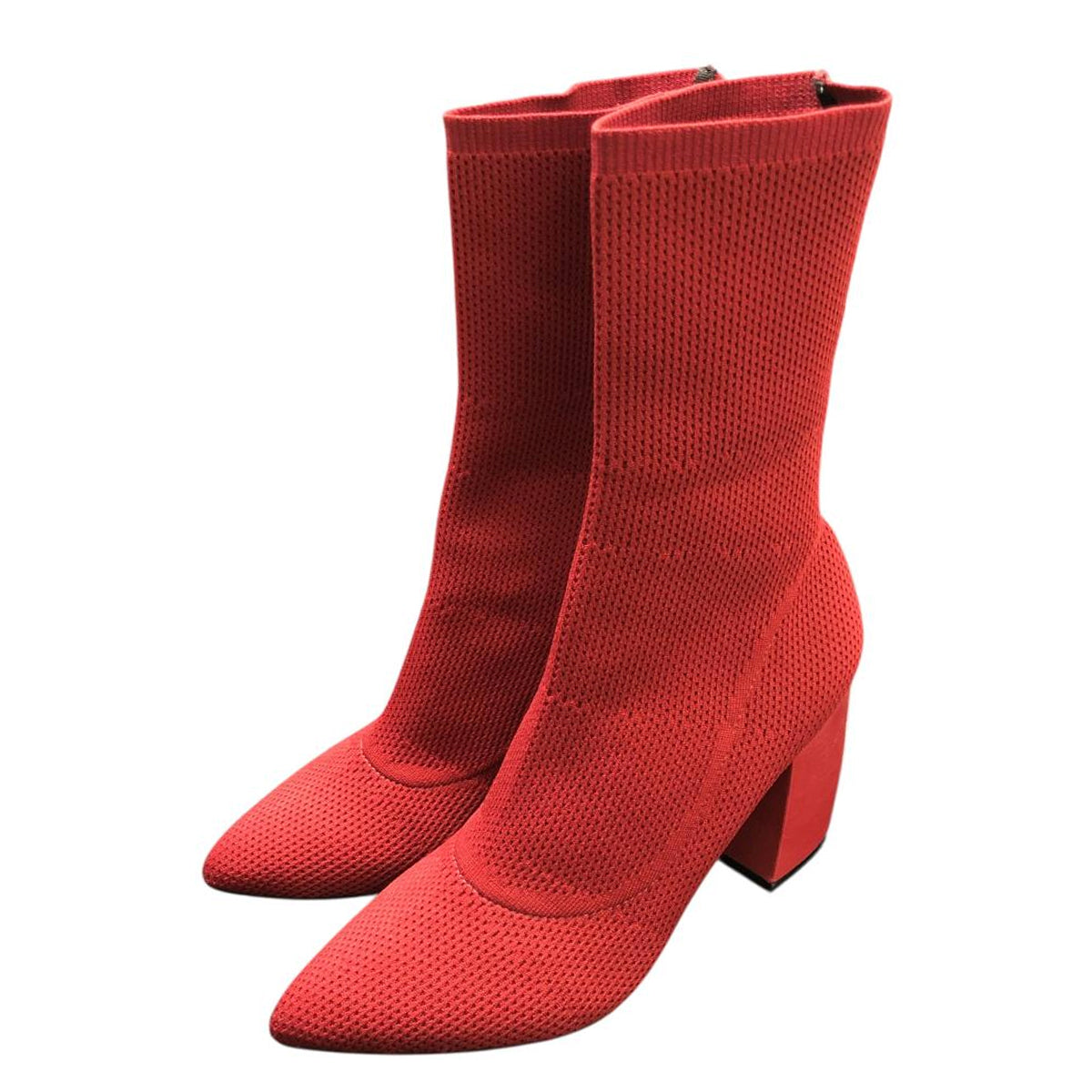 Botín rojo taco ancho 147202