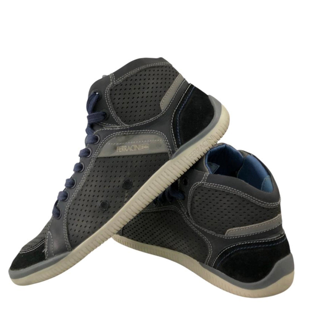 Zapatilla de hombre botin en cuero 7314-246A