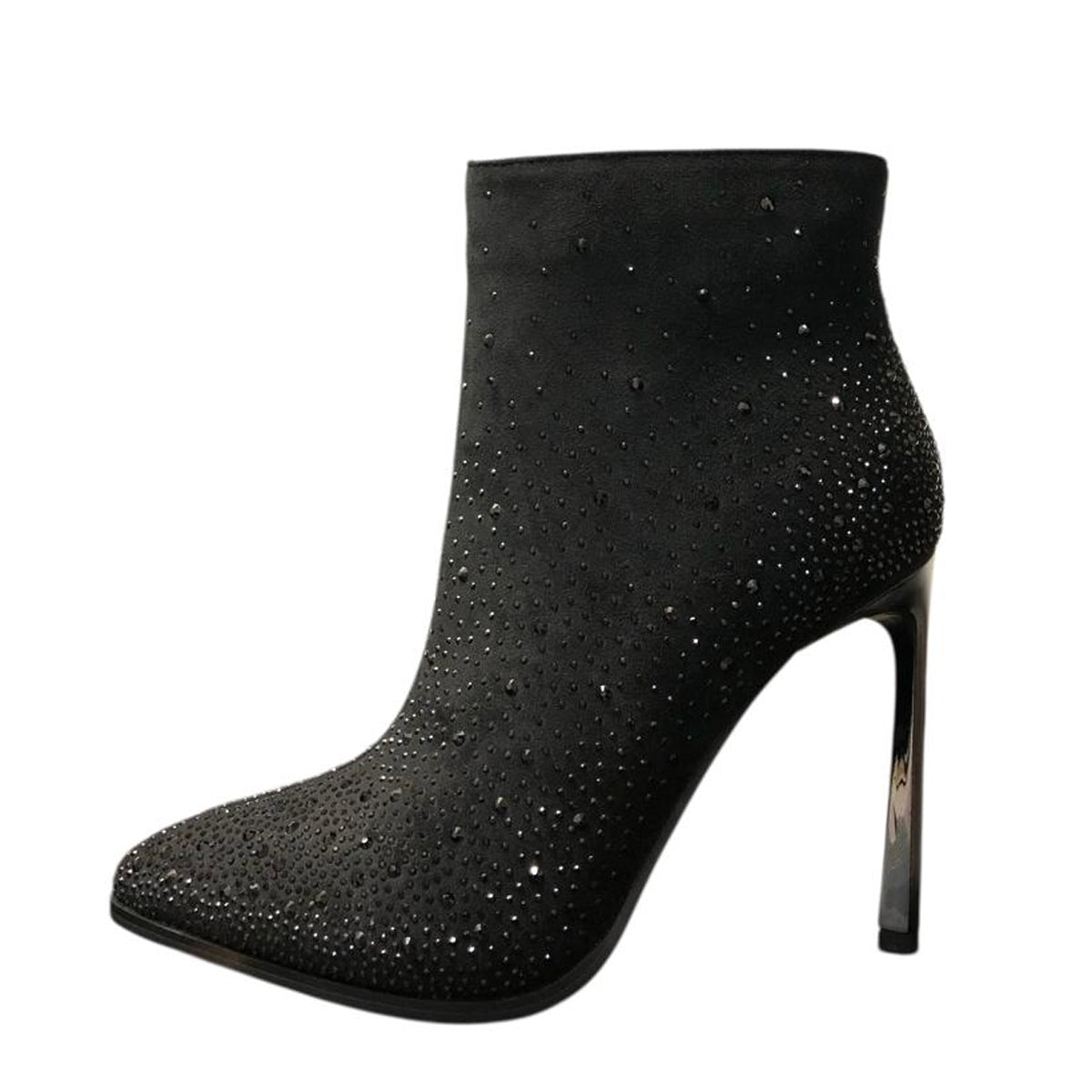 Botín negro taco alto H1133