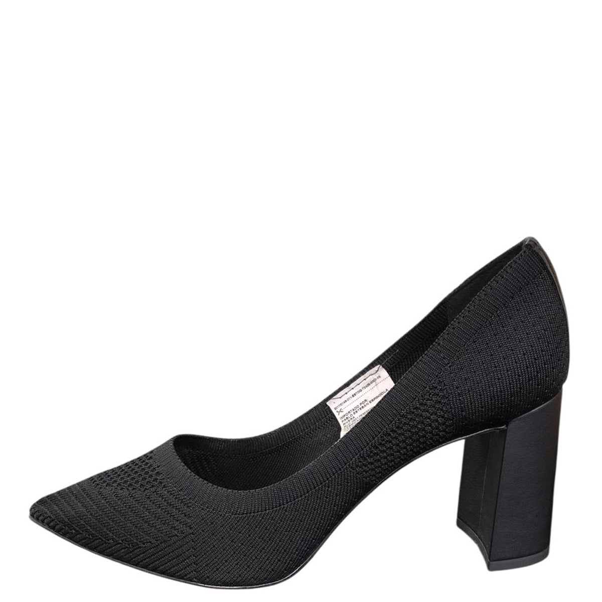 Tacón de malha negro T2406