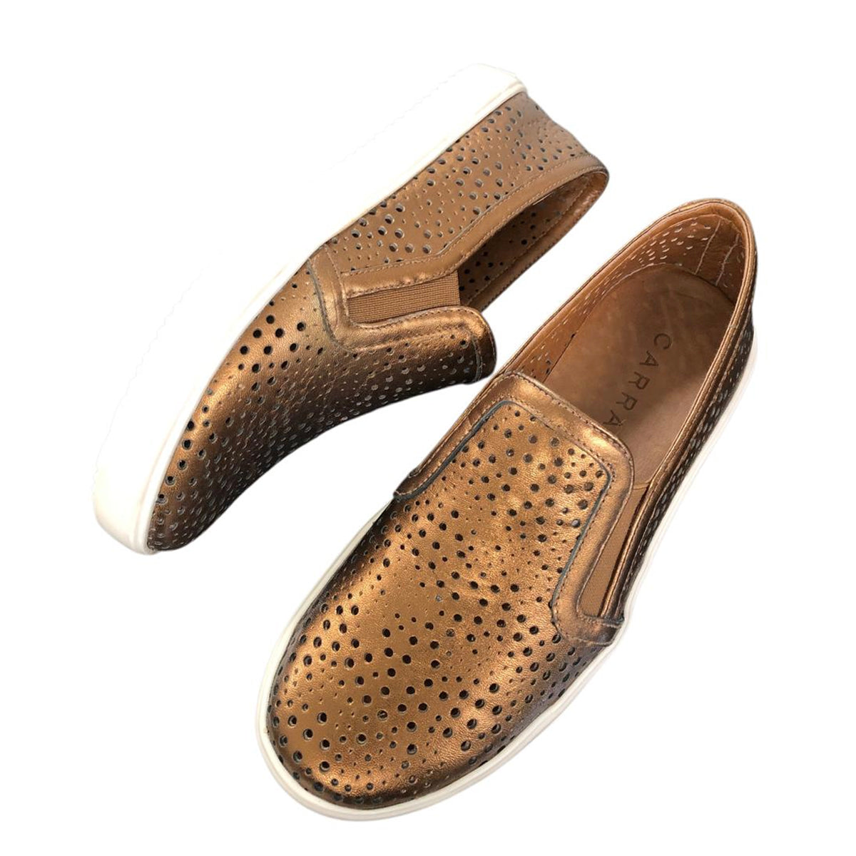 Calzado metalizado de cuero 138003