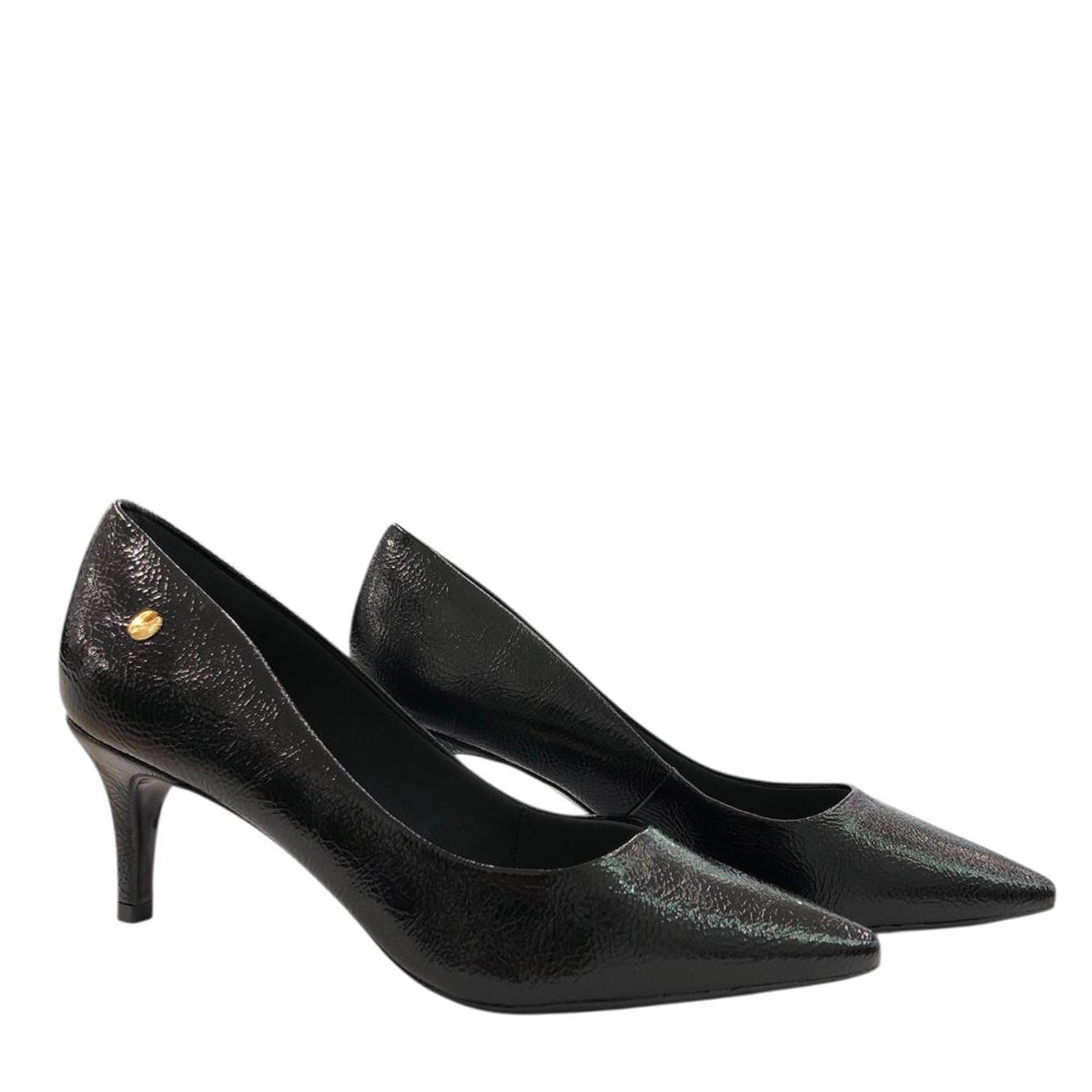 Tacón bajo de charol negro show 213-000