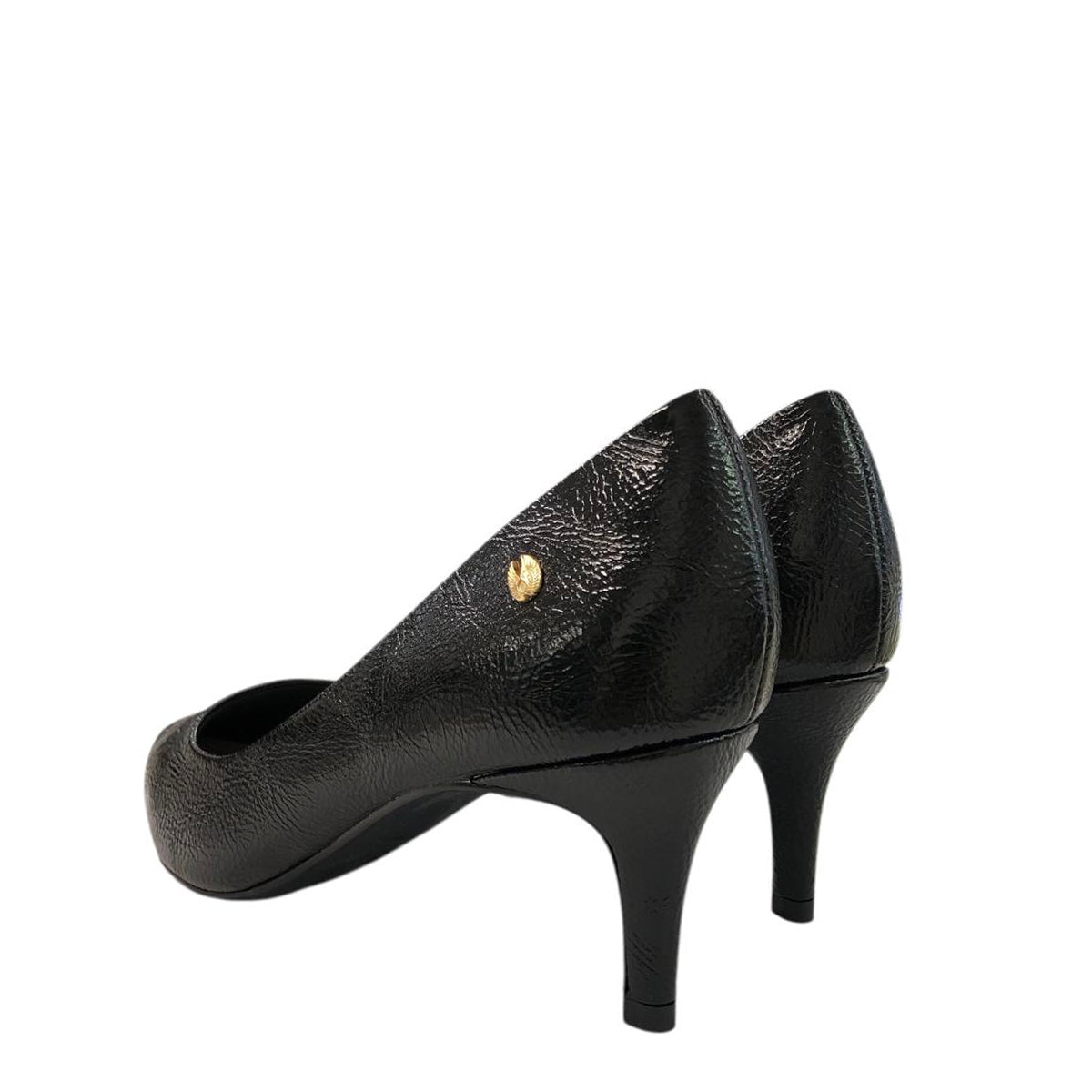 Tacón bajo de charol negro show 213-000