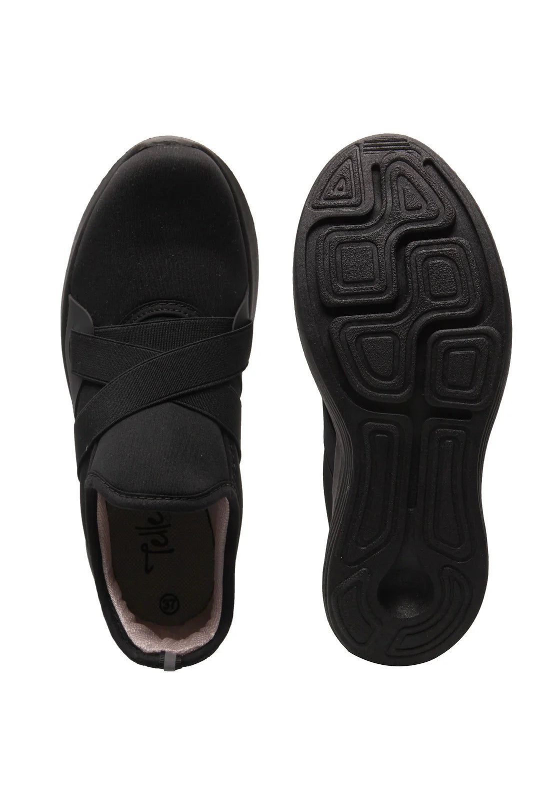 Tenis Moda Dama Negro 3088