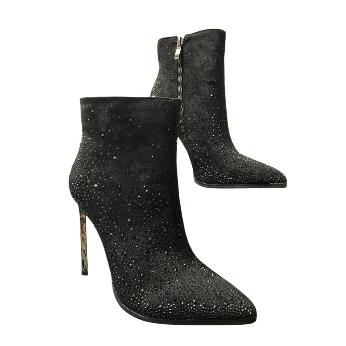 Botín negro taco alto H1133