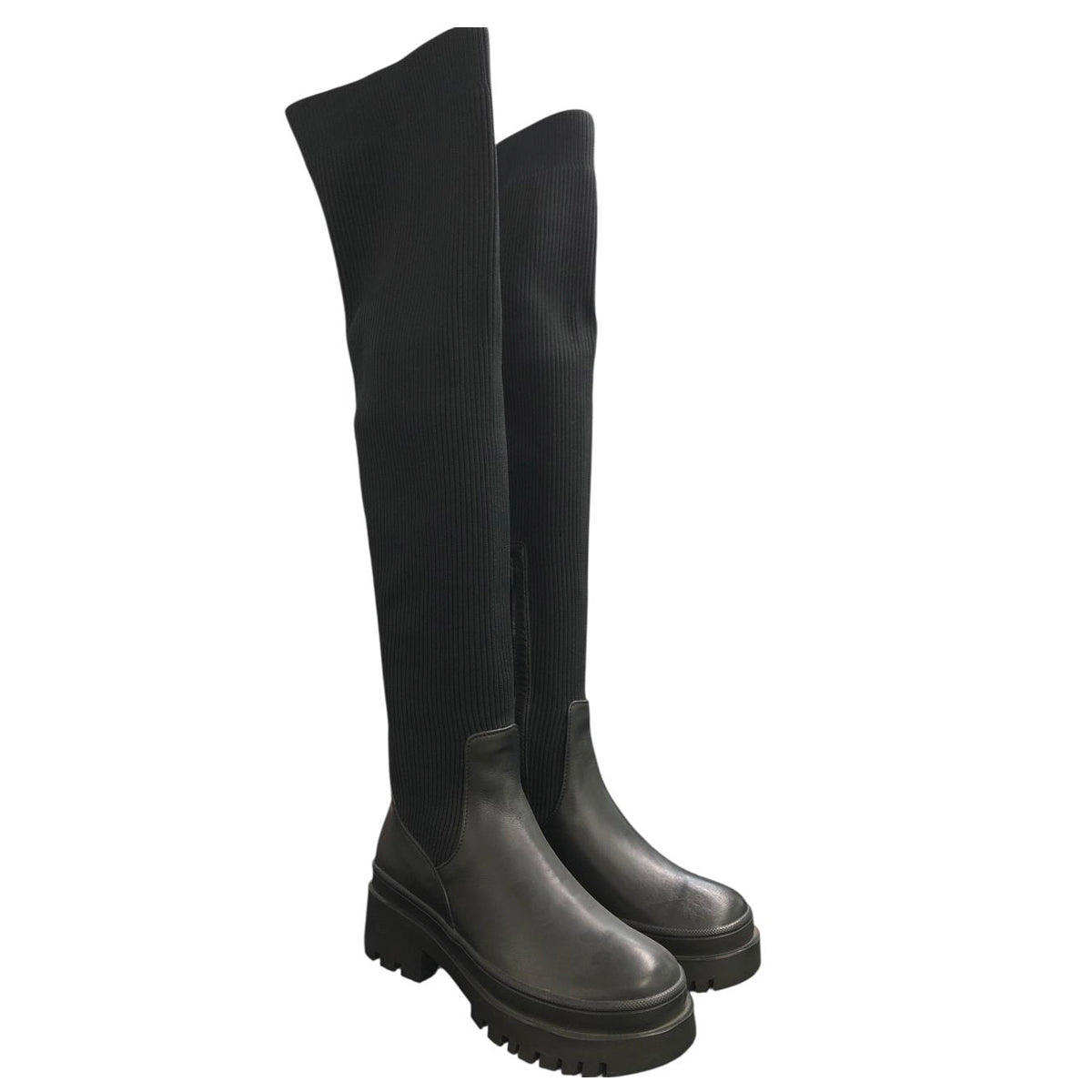 Botas altas taco plano MN700