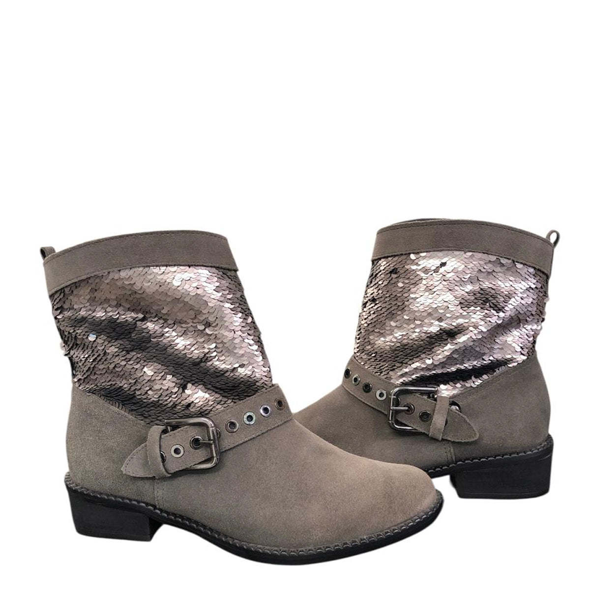 Botín con lentejuelas T1241