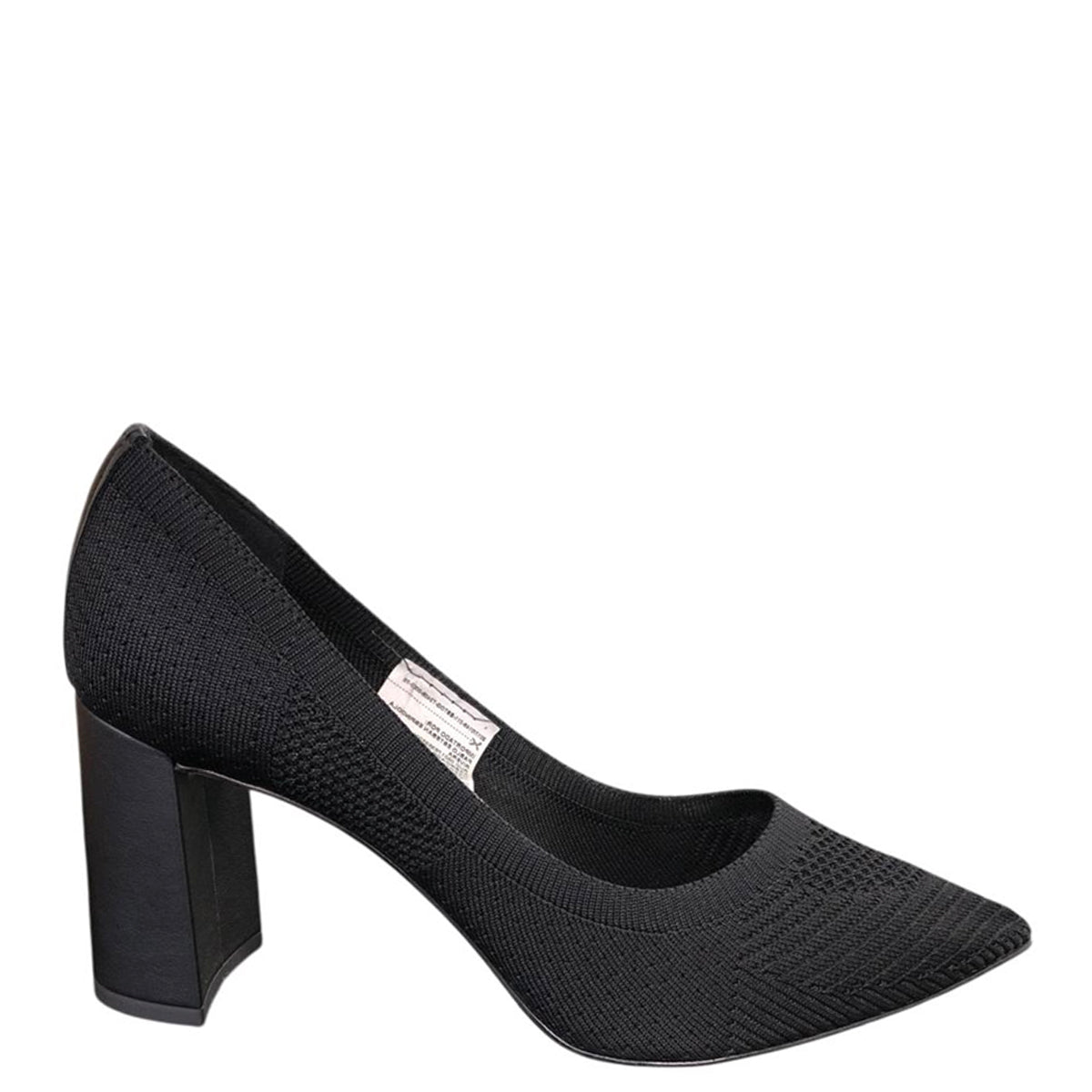 Tacón de malha negro T2406