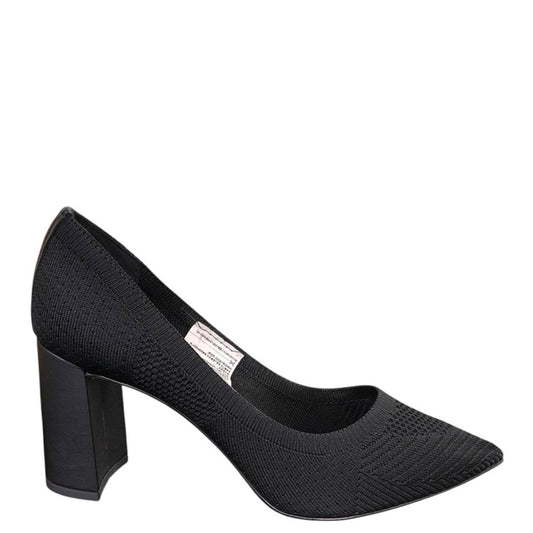 Tacón de malha negro T2406