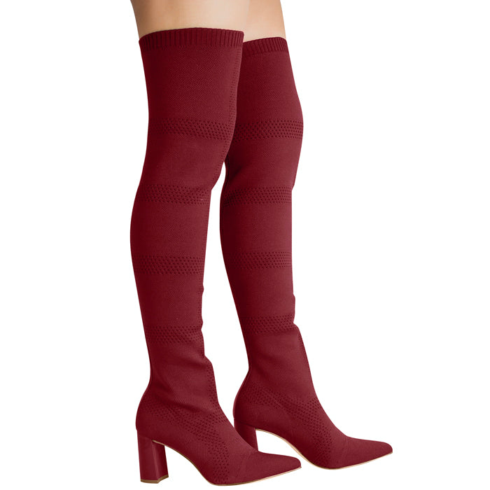 Botas altas taco ancho T2408