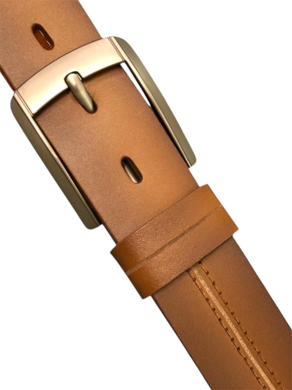 Cinturon de cuero camel 500