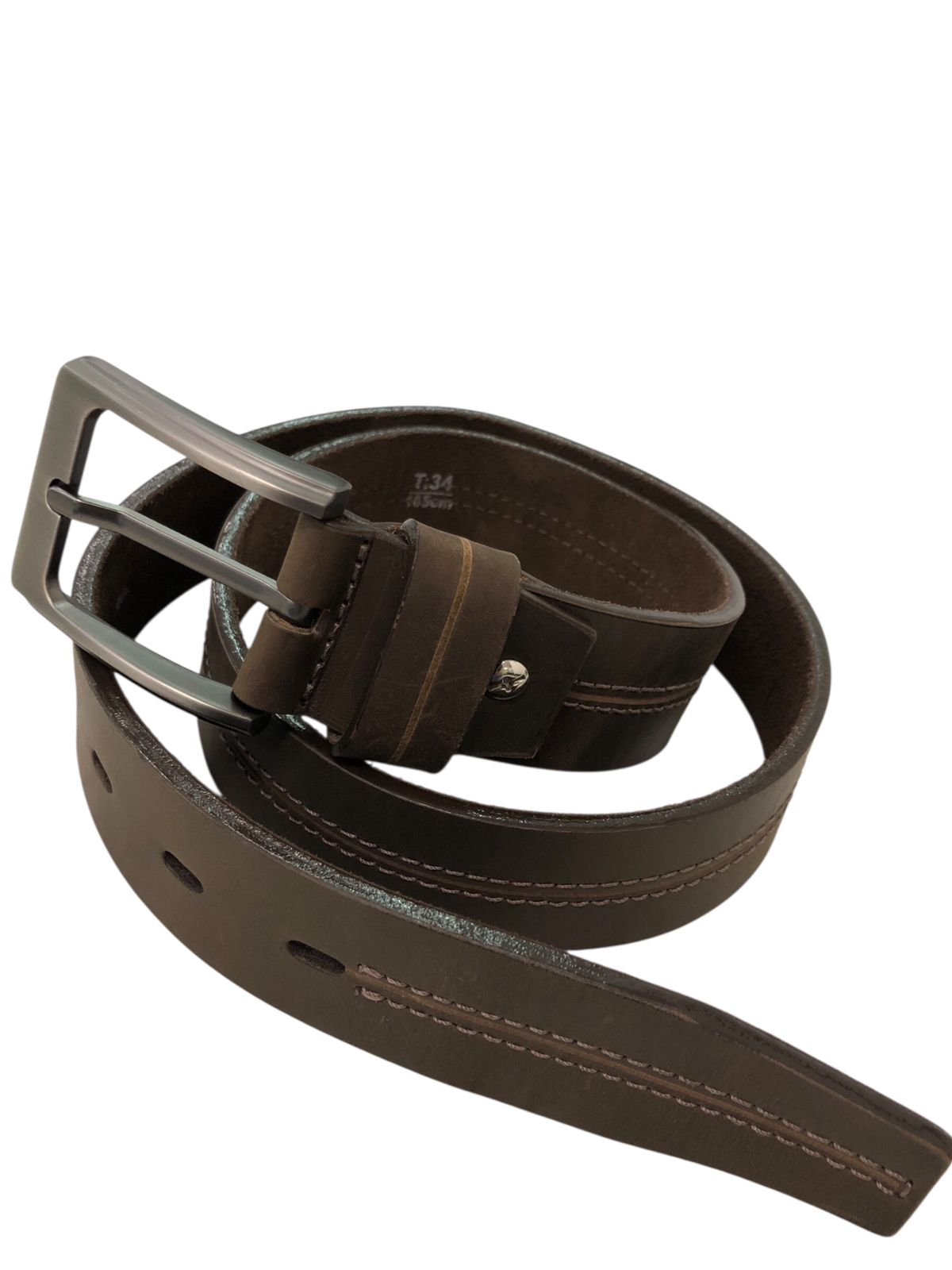 Cinturon de cuero cafe 500