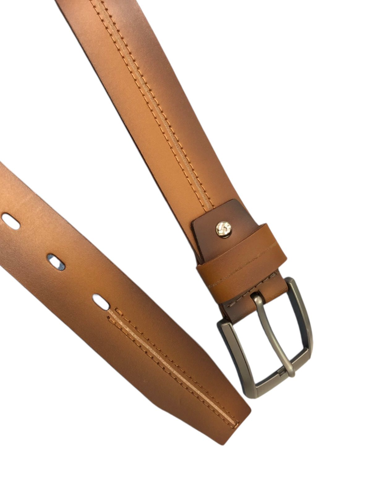 Cinturon de cuero camel 500