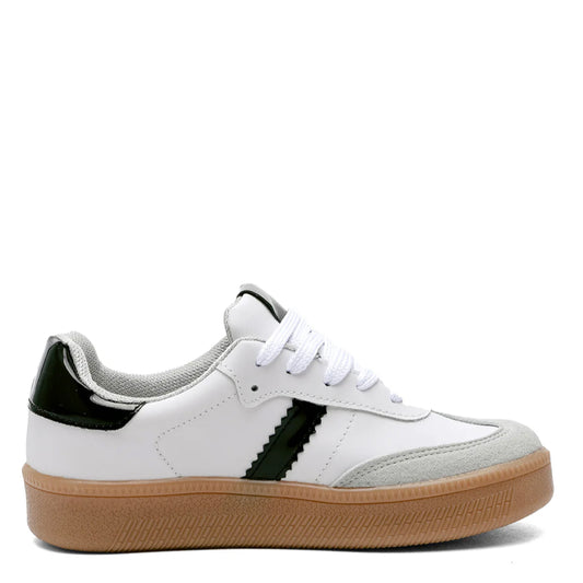 Tenis Dama Blanco- Negro Samba